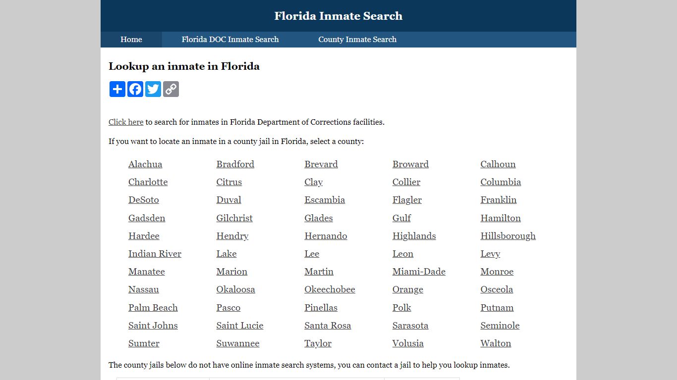 Seminole County Inmate Search